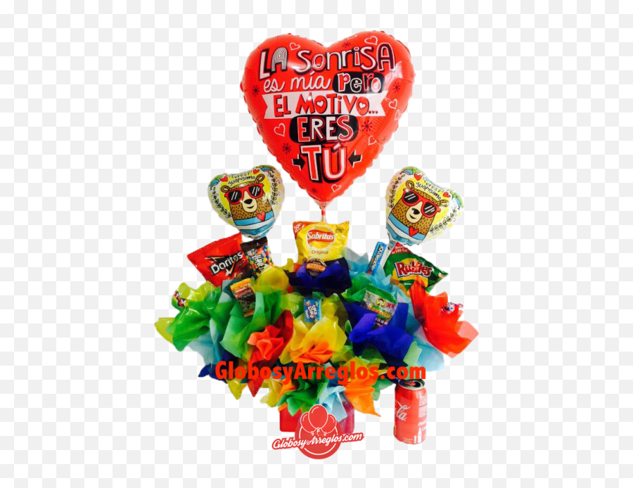 Arreglo Globos Rojo San Valentin 90cms Alto - Party Supply Emoji,Emoticon Changuito