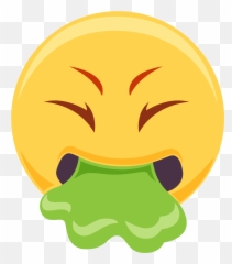 Download Nausea Smiley Vomiting - Transparent Background Vomit Emoji Png,Puking Emoji