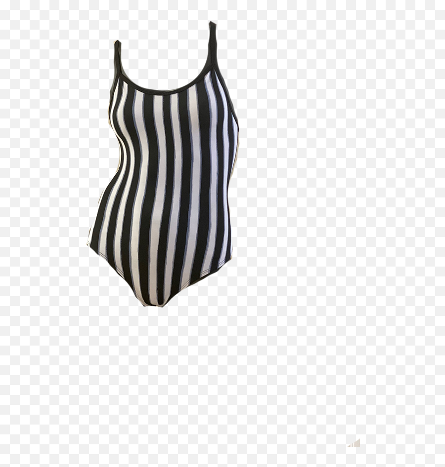 Toogs Thin Strap Swimsuit In Black And - Sleeveless Emoji,Emoji Swimming Suits