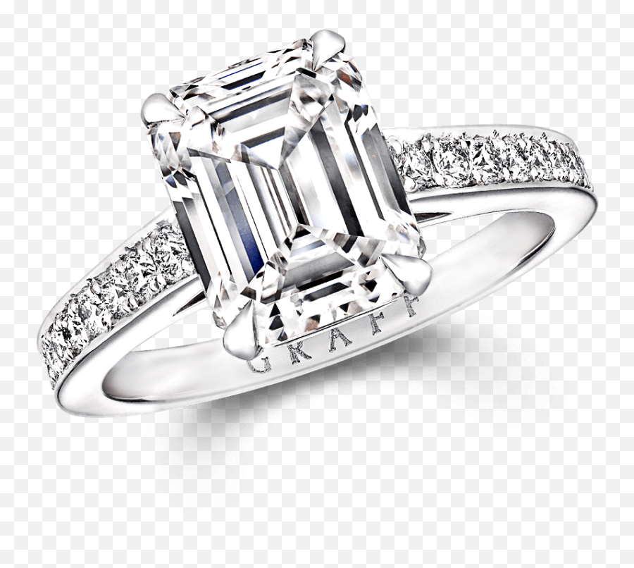 A Guide To Carat Clarity Colour Cut - Graff Ring Emerald Cut Emoji,Man Engagement Ring Woman Emoji