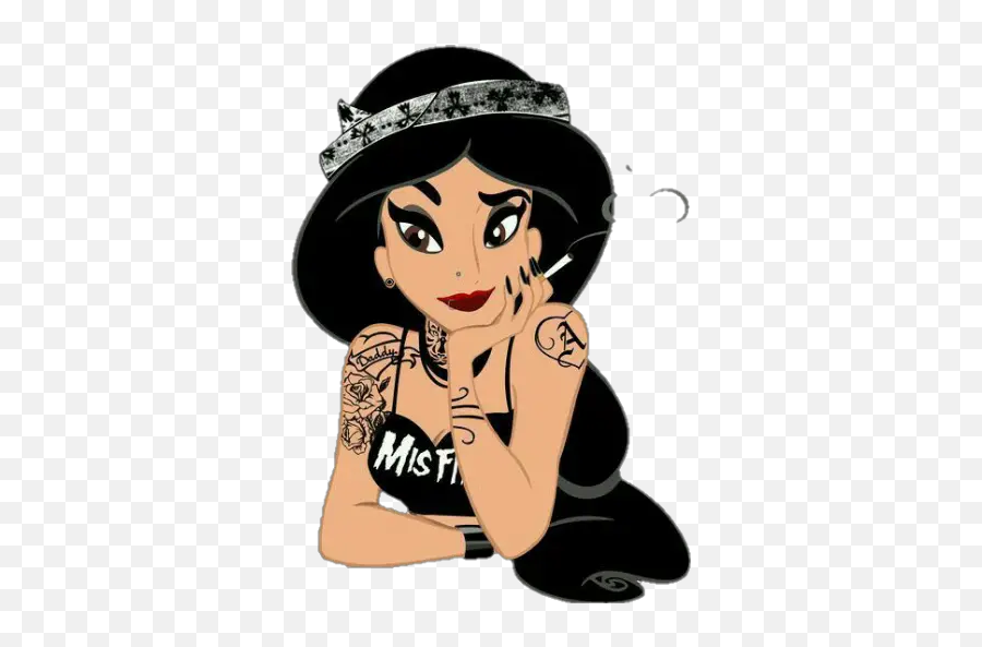 Chicas Punk Stickers For Whatsapp - Punk Disney Princess Emoji,Punk Emoji Facebook