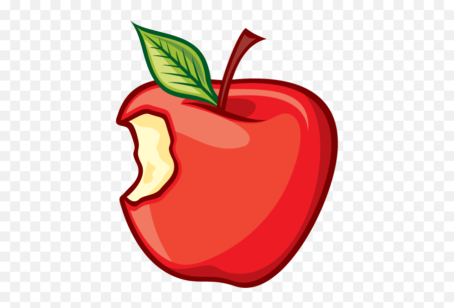 Bitten Apple Clipart - Apple Clipart Emoji,Emoticon Bitten Apple