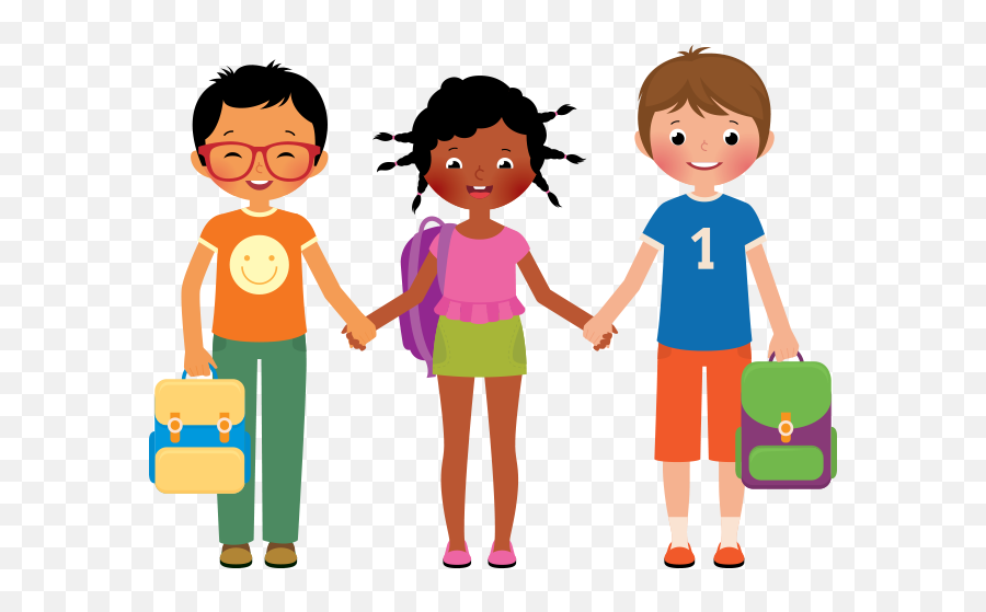 Girls Holding Hands Clipart - Friends Cartoon White Background Emoji,Boys Holding Hands Emoji
