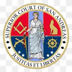 The Courts Of San Andreas - Gta 5 State Of San Andreas Logo Emoji,Quotes Justice, Jury, Emotion, Listening Facts Courtroom