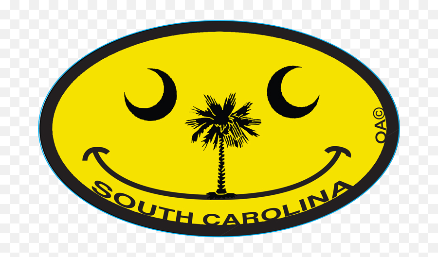 South Carolina Smiling Faces Large Sticker - Breeze Emoji,Fb Turtle Emoticon