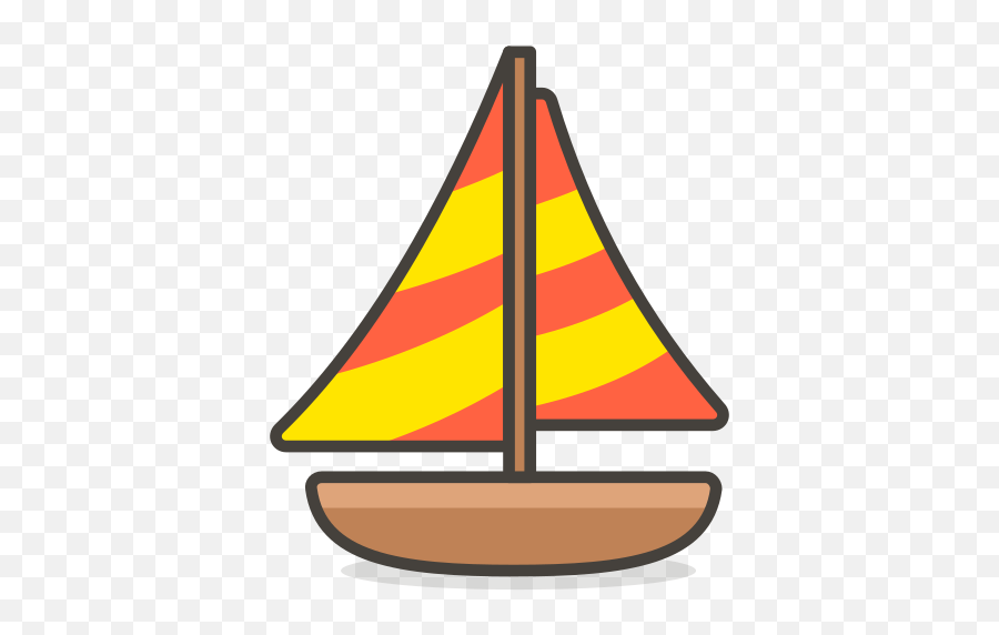 Sail Sailboat Boat Free Icon Of - Barco De Vela Animado Emoji,Flag And A Boat Emoji Answers