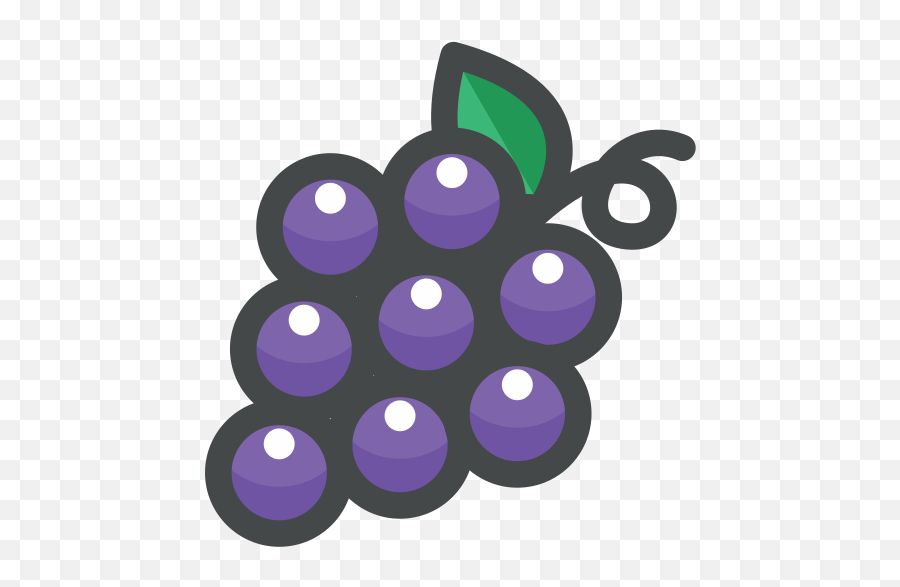 Grape Fruit Food Free Icon Of Fruity - Grape Icon Png Emoji,Fruity Emoticon