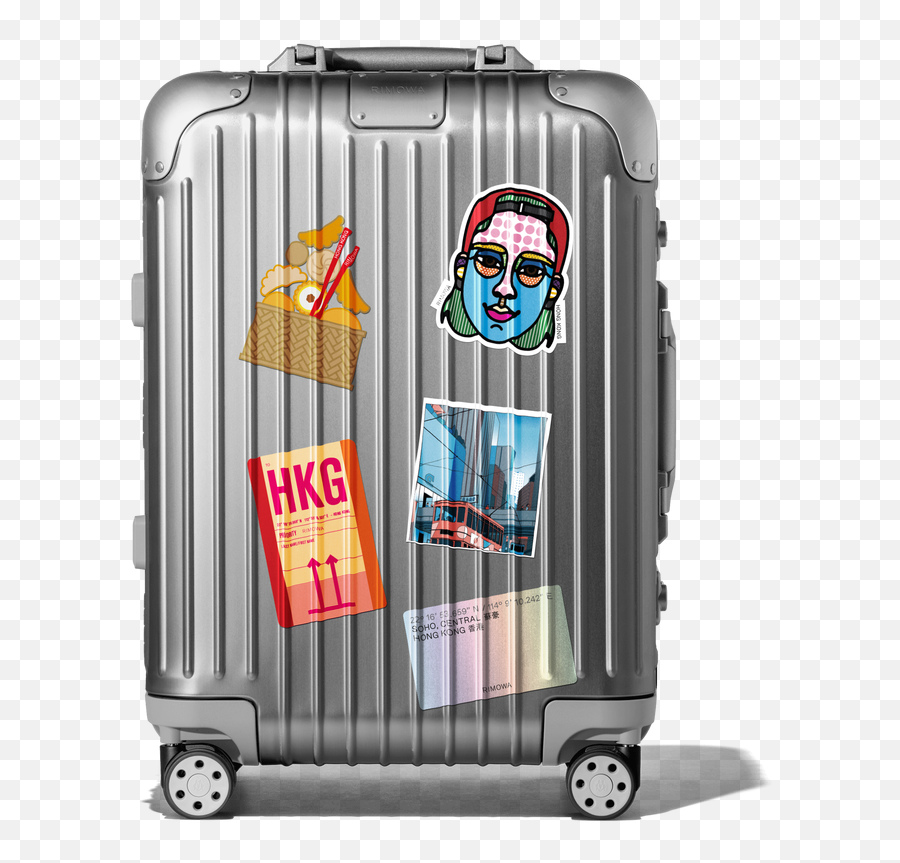 City Stickers Set - Rimowa Suitcase Emoji,Emoji Travel Bags