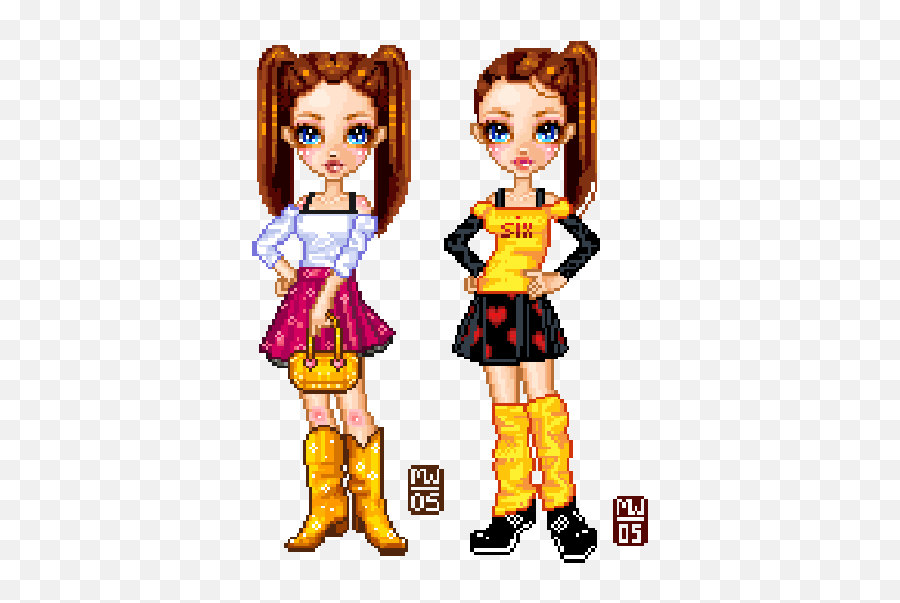 What Is Pixel Art - Cute Pixel Art Dolls Emoji,Emotion Dolls