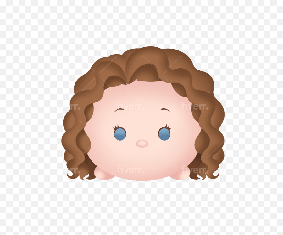 Draw You Or Anything With Disney Tsum - Curly Emoji,Colored Girl Emoji Tsum Tsum