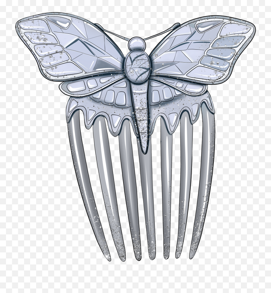 Hairclip Haircomb Comb Sticker By Stacey4790 - Butterfly Emoji,Comb Emoji