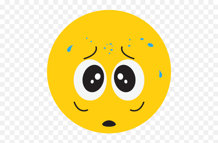 Fear Sad Smiley Icon Emoji,Fear Emoticon