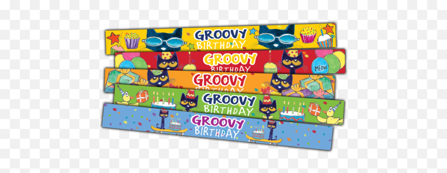 Products U2013 Tagged Toddler U2013 Pete The Cat - Teacher Created Resources Pete The Cat Groovy Birthday Slap Bracelets Emoji,Youth Slap Bracelets Bulk Emojis