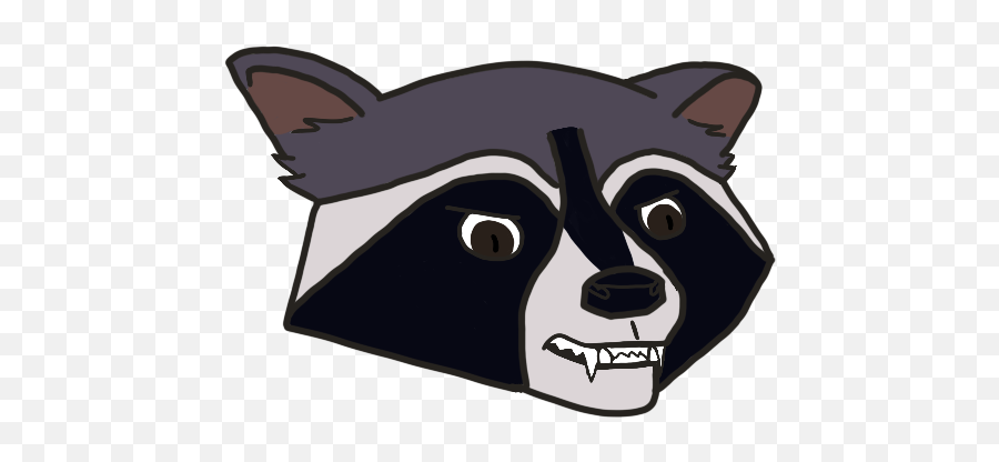 Download A N G E R Y Raccoon - Cartoon Png Image With No Emoji,Cartoon Raccoon No Emotion