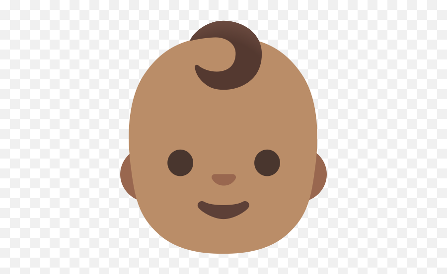 Medium Skin Tone Emoji - Brown Baby Emoji,Change Emoji Skin Tone Android