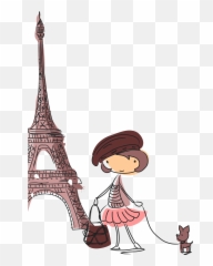 Eiffel Tower Cartoon Transprent - Torre Eiffel Imagenes Emoji,Eiffel Tower Emoji