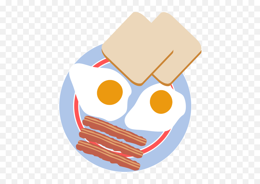 Bullu0027s Eye Eggs With Toast And Bacon Clip Art Image - Clipsafari Emoji,Fried Egg Emoji