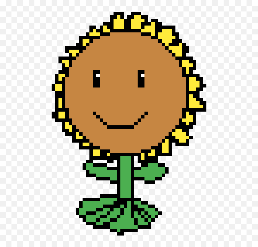 Pixilart - Sunflower Pvz Not Done By Yamperthedog Emoji,Done Emoticon