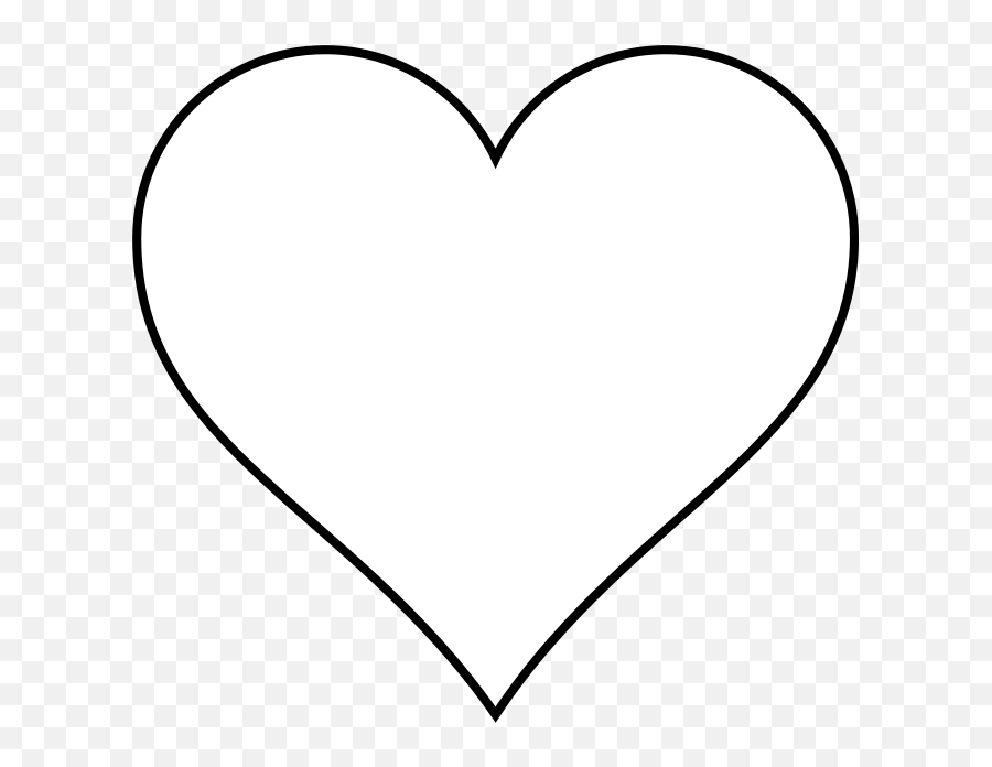 Heart Images Clip Art - Clipart Heart Emoji,Black Outline Heart Emoji