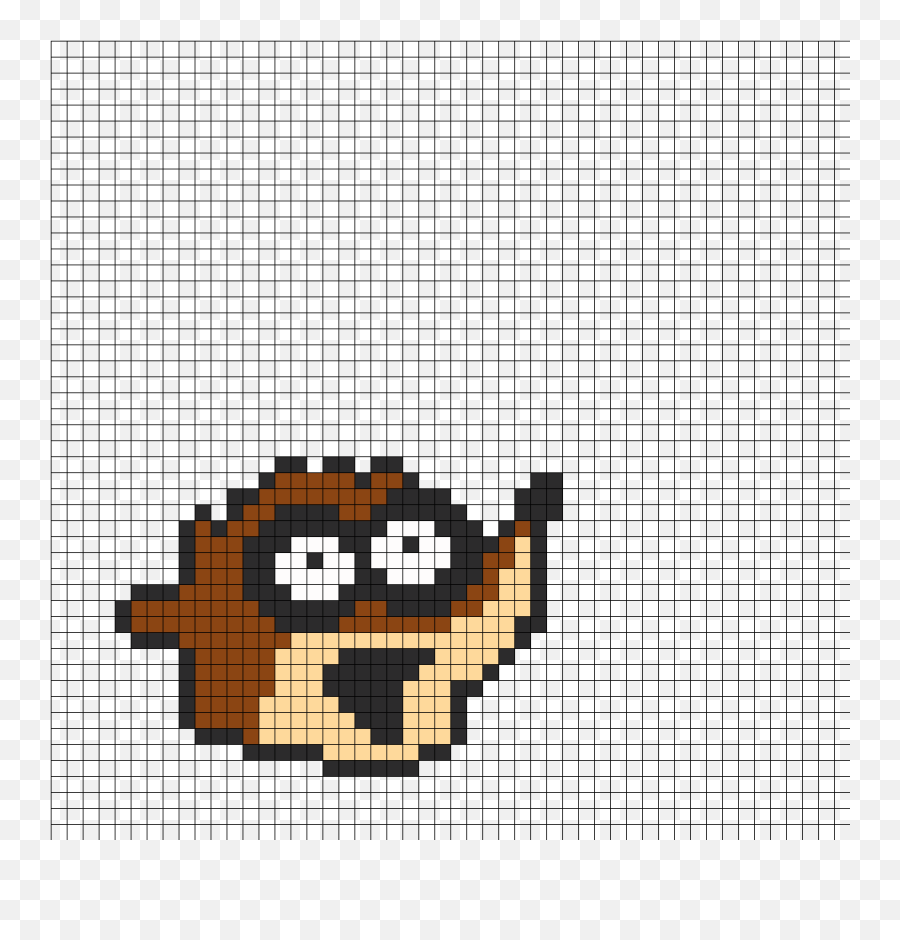 Regular Show Rigby Perler Bead Pattern - Pixel Art Emoji,Perler Bead Emoji Template