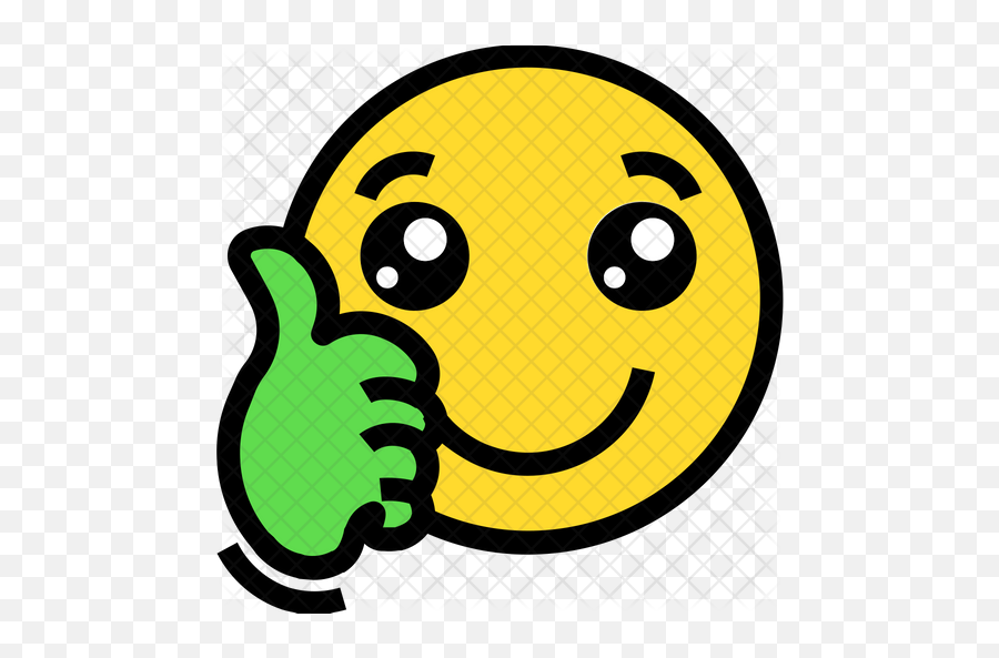 Thumbs Up Emoji Icon - Emoji Thumbs Up Transparent,Thumb Up Emoji