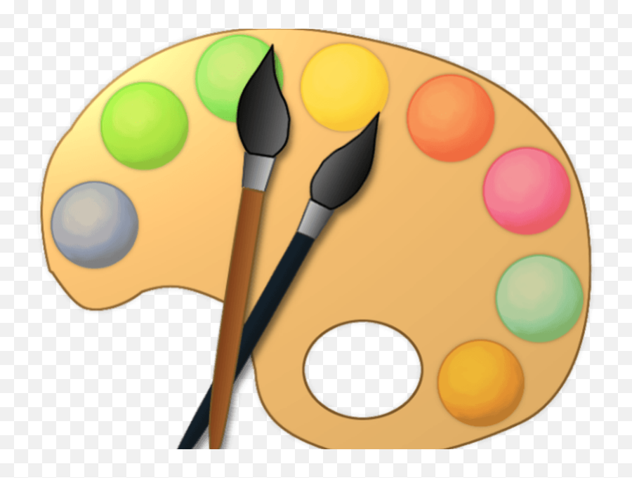 Paint Clipart Palet - Paint Palette Clear Background Emoji,Palette Emoji