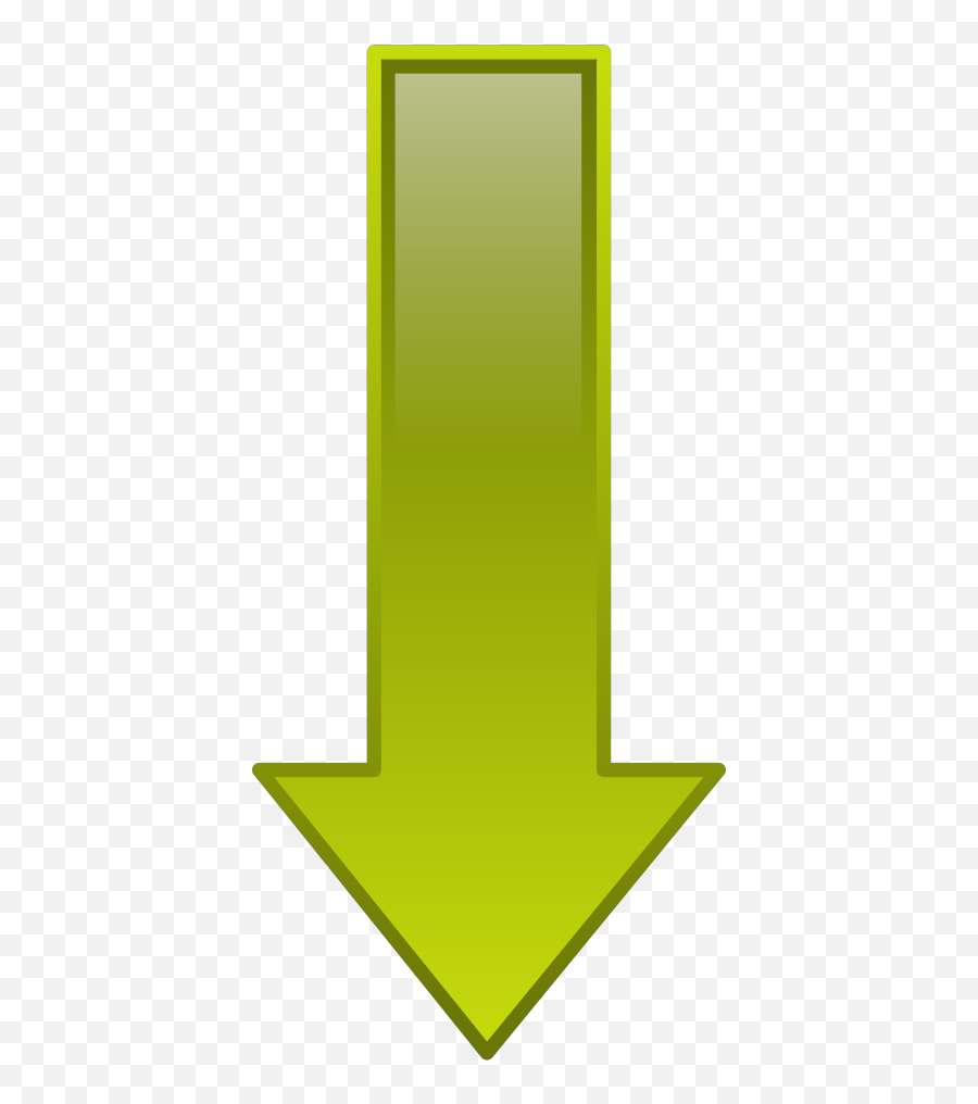 Arrow Down Yellow - Down Arrow On Transparent Background Emoji,Arrow Pointing Down Emoticon