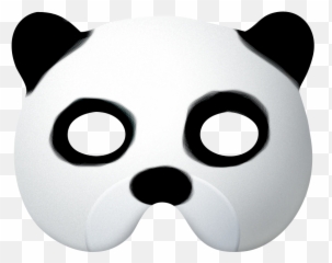 Clipart Panda Mask Clipart Panda Mask - Panda Mask Transparent Background Emoji,Mask Kimono Party Emoji