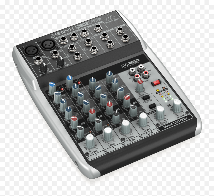 Behringer Q802usb Mixer - Mixer Behringer 6 Channel Emoji,Ctrl Emotion