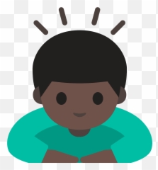 Tono De Piel Oscuro Persona Haciendo - Gwanghwamun Gate Emoji,Emoticon Haciendo Pucheros