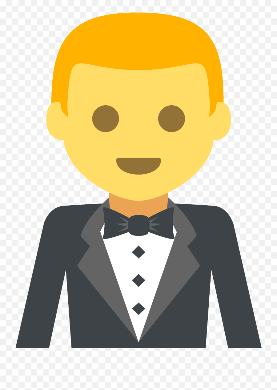 Person In Tuxedo Emoji High Definition Big Picture And - Suit Emoji,Glasses Bow Emoji