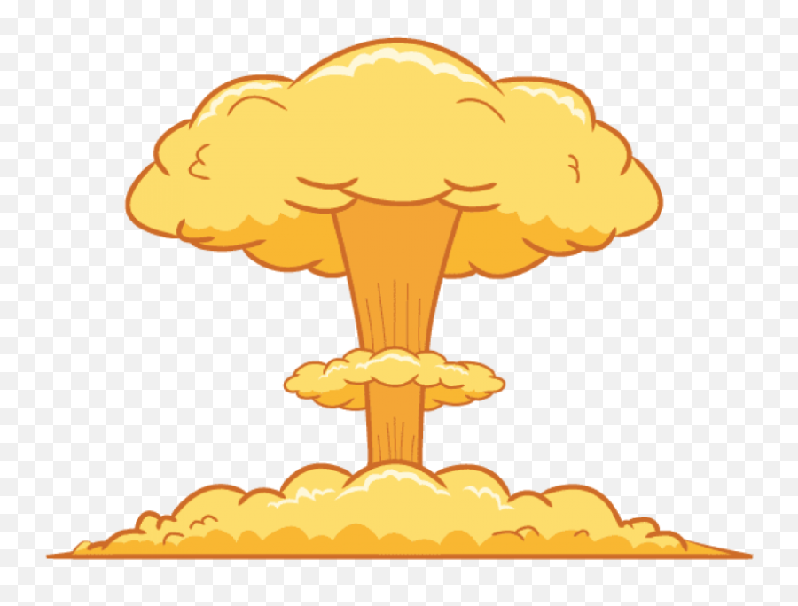 Transparent Cartoon Mushroom Cloud Transparent Cartoon - Transparent Background Mushroom Cloud Clipart Emoji,Facebook Emoticons Mushroom Cloud