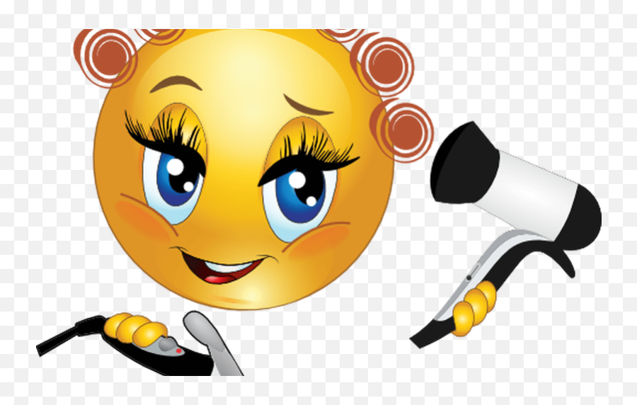 Smiley Face Clip Art With Hair - Female Thumbs Up Emoji,Female Emoji
