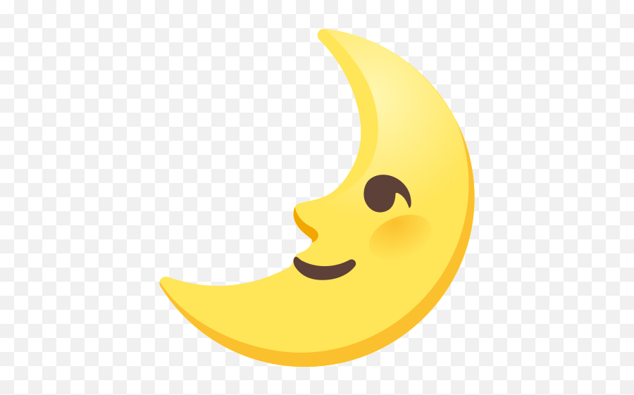 First Quarter Moon Face Emoji - Celestial Event,Moon Emoji
