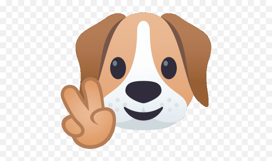 Peace Dog Gif - Peace Dog Joypixels Discover U0026 Share Gifs Dog Emoji,Opossum Emoji