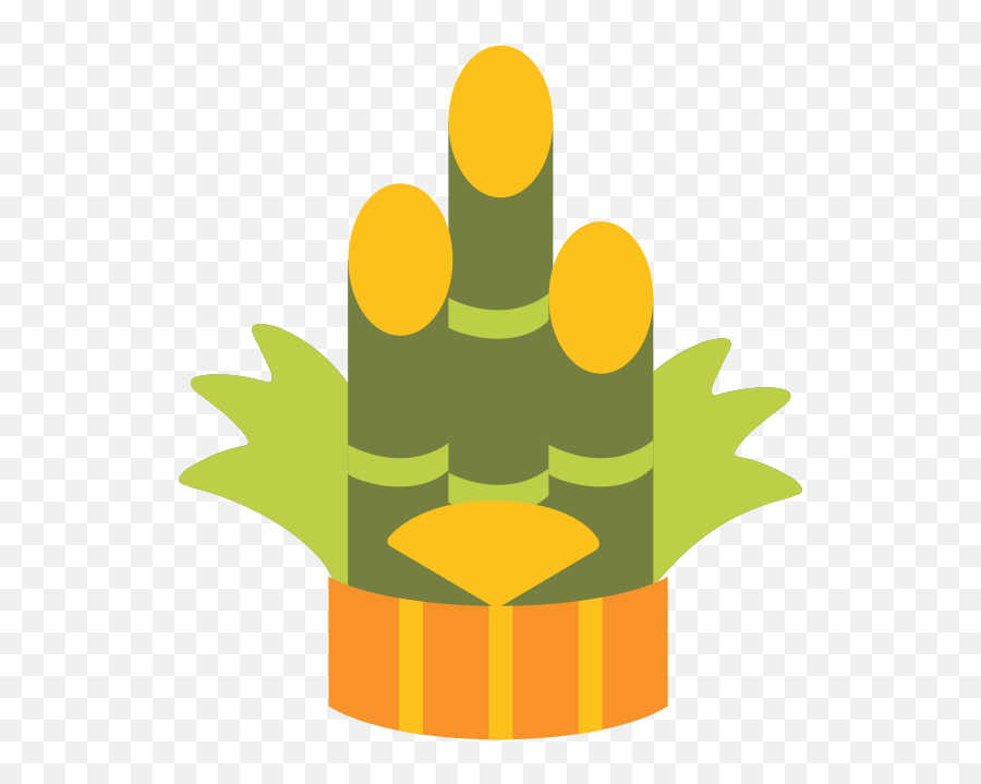 Pine Decoration Emoji - Pine Decoration Emoji,Bamboo Emoji