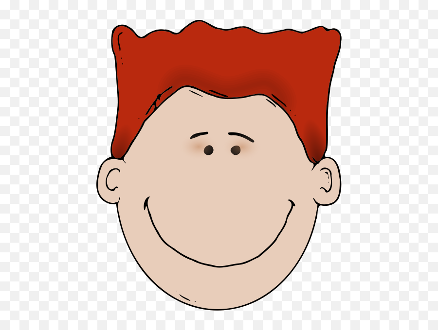 Pin On People Svg Free Clip Art - Clip Art Red Hair Boy Emoji,Cartoon Man With Different Emotion