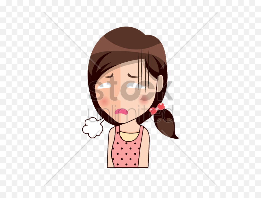 Stressed Cartoon Face - Png Cartoon Stressed Character Stressed Expressions Vector Emoji,Emotions Face Character Clipart Scared