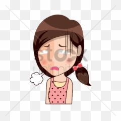 Stressed Cartoon Face - Png Cartoon Stressed Character Stressed Expressions Vector Emoji,Emotions Face Character Clipart Scared