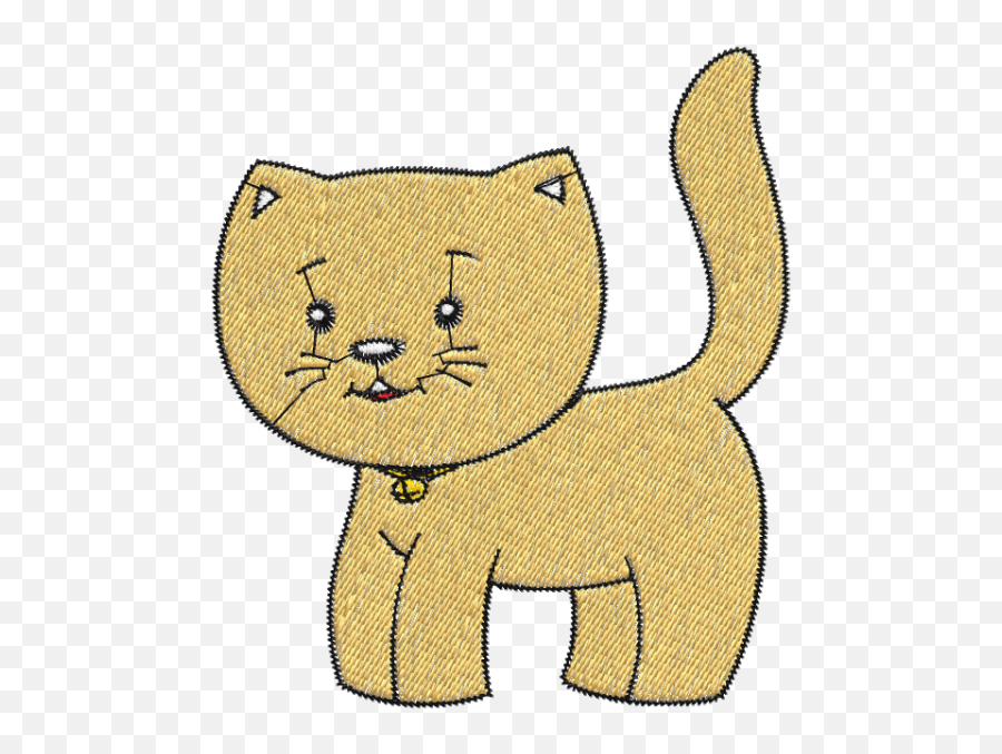 Matriz De Bordado Gatinho - Animal Figure Emoji,Emoticon Gatinho