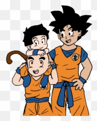 Krillin Png - Masakox If Female Goku And Krillin Were Female Krillin Emoji,Dbz Goku Emoticon Spirit Bomb