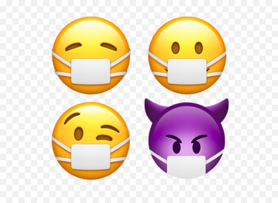 Expressive Face - Old Mask Emoji Apple,Mask Emoji