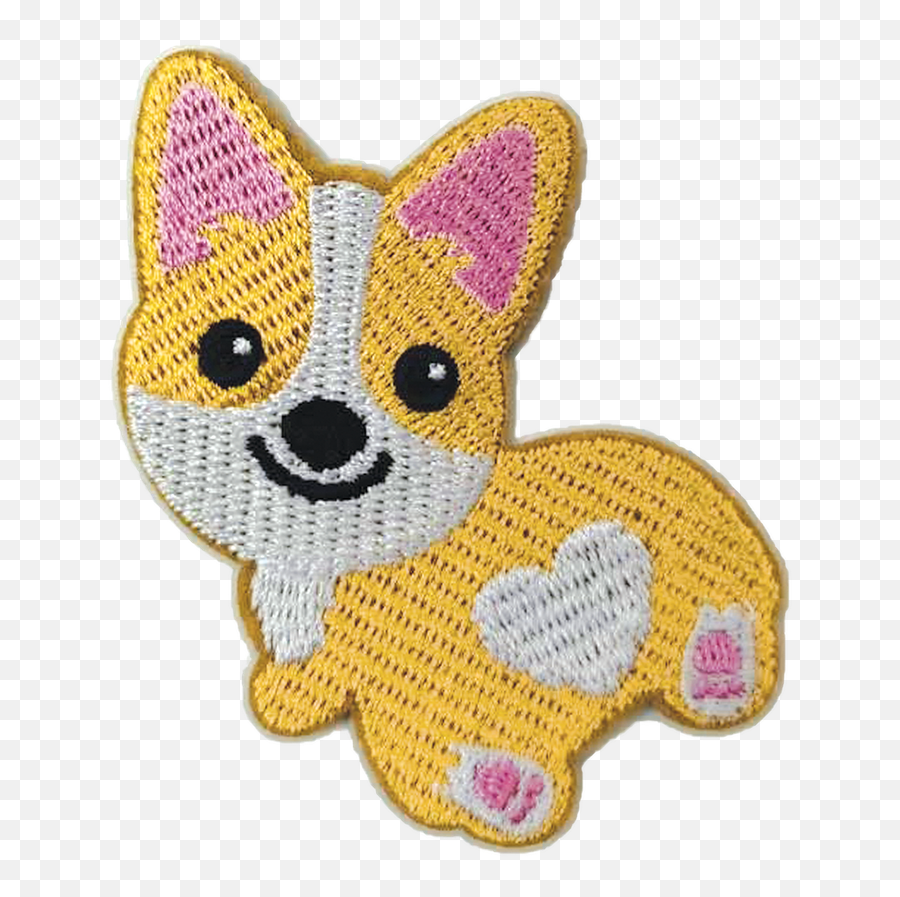 Corgi Embroidered Sticker Patch - Soft Emoji,Embroidered Patch Emojis