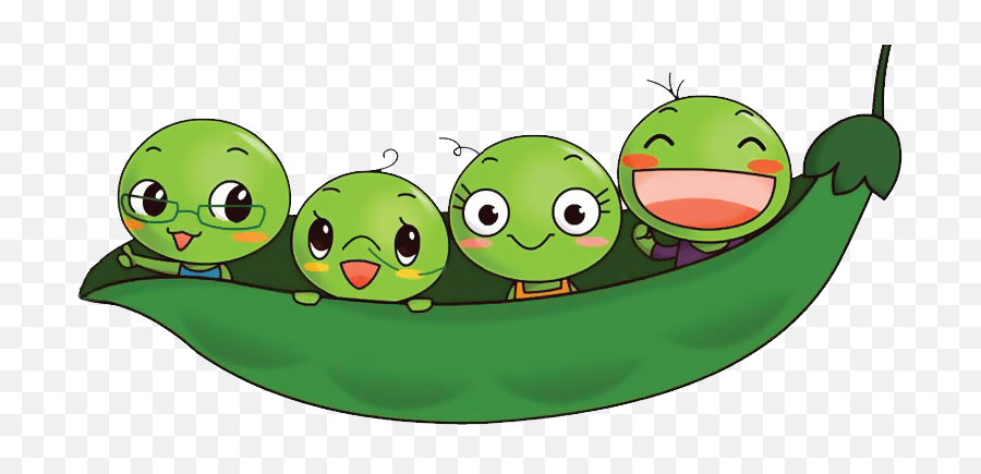 Peas Family Survey - Cute 4 Peas In A Pod Emoji,Emoticon For Caregiver