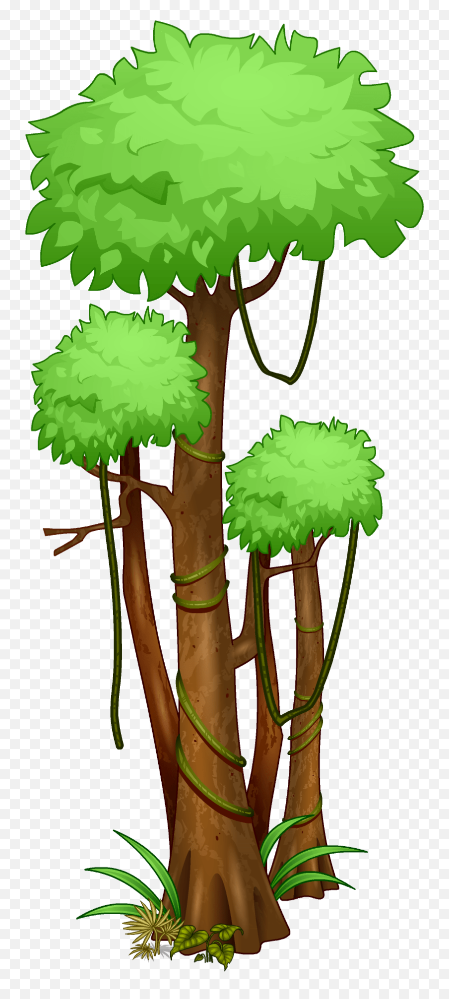 Woozworld - Rainforest Trees Clipart Emoji,How To Get No Emoticon For Your Status Woozworld