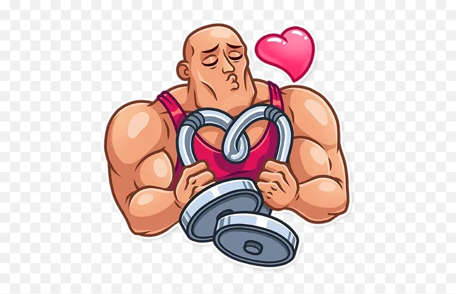 Bodybuilder Sticker Pack - Stickers Cloud Bodybuilding Emoji,Bodybuilder Emotions