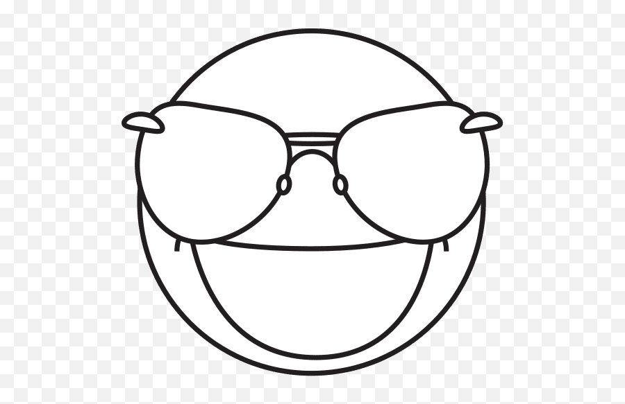 Cool Emoticon With Sunglasses Cartoon Emoji,Emojis With Heart Sunglasses
