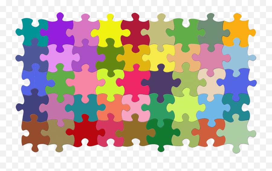 Colourful Puzzle Clipart Free Download Transparent Png - Mainan Bongkar Pasang Besar Emoji,Jigsaw Emoji