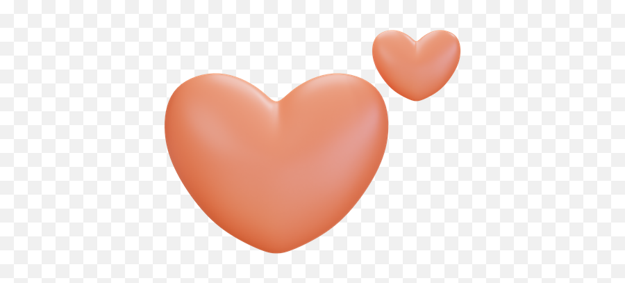 Premium Heart 3d Illustration Download In Png Obj Or Blend Emoji,Little Heart Emoji