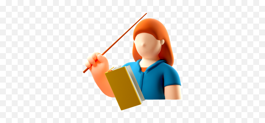 Premium Female Teacher 3d Illustration Download In Png Obj Emoji,Teacher Emoji Images